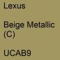 Preview: Lexus, Beige Metallic (C), UCAB9.